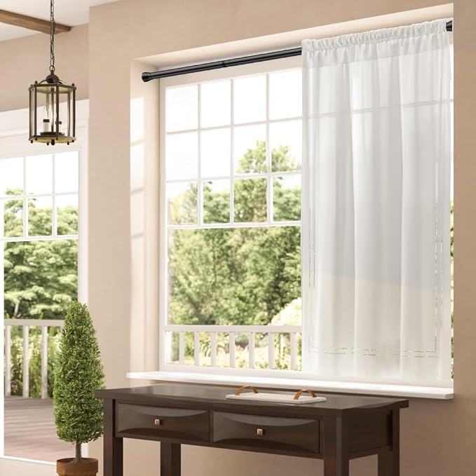 1Pack Black Tension Curtain Rod - Image 6