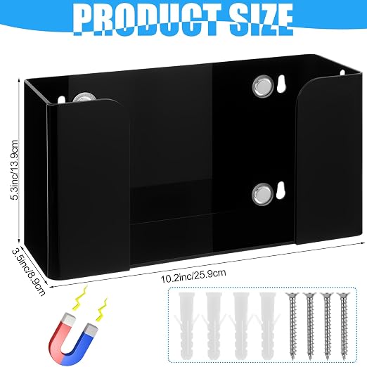 Leinuosen Magnetic Glove Dispenser Acrylic Glove Box Holder Acrylic Kitchen Rack - Image 2