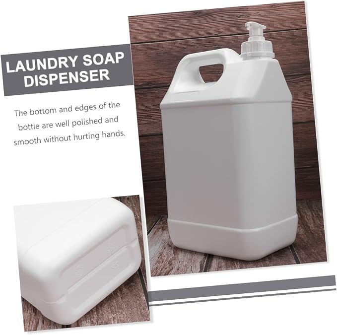 NOLITOY Laundry Pump Bottle Pitcher Squeeze Bottle Detergent Dispenser Easy to - Image 5
