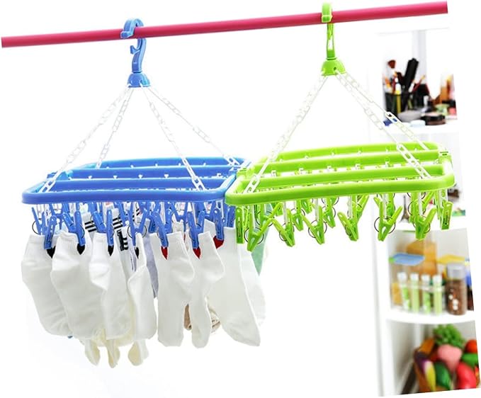 Foldable Drying Rack for Boy Girl's Underwear Socks Space-Saving Laundry Hanger - Image 3