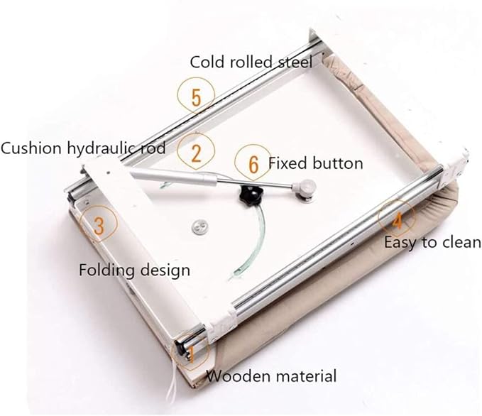 Ironing Board Retractable Pull Out Ironing Board Closet Sliding Out Swivel Iron - Image 5
