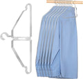 4 Pack Space Saving Hangers for Clothes, Foldable Metal Hangers, Collapsible by NAKBINX