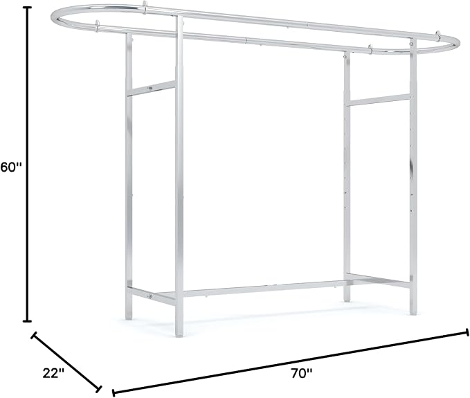 Econoco Double Bar Clothing Rack – Adjustable Garment Display - Image 6