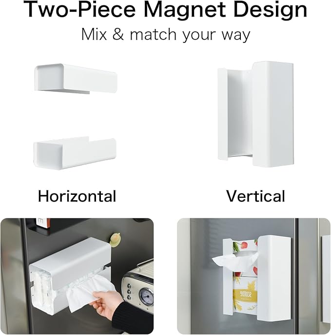 Modular Magnetic Glove Dispenser Tissue Box Holder - Image 3