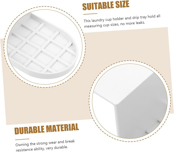 2pcs Washing Cup Holder Laundry Room Organization Storage Drip Tray - Image 4