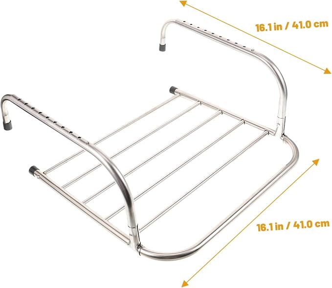 ABOOFAN Storage Shelf Coat Hangers Storage Shelves Clothes Drying Rack - Image 4