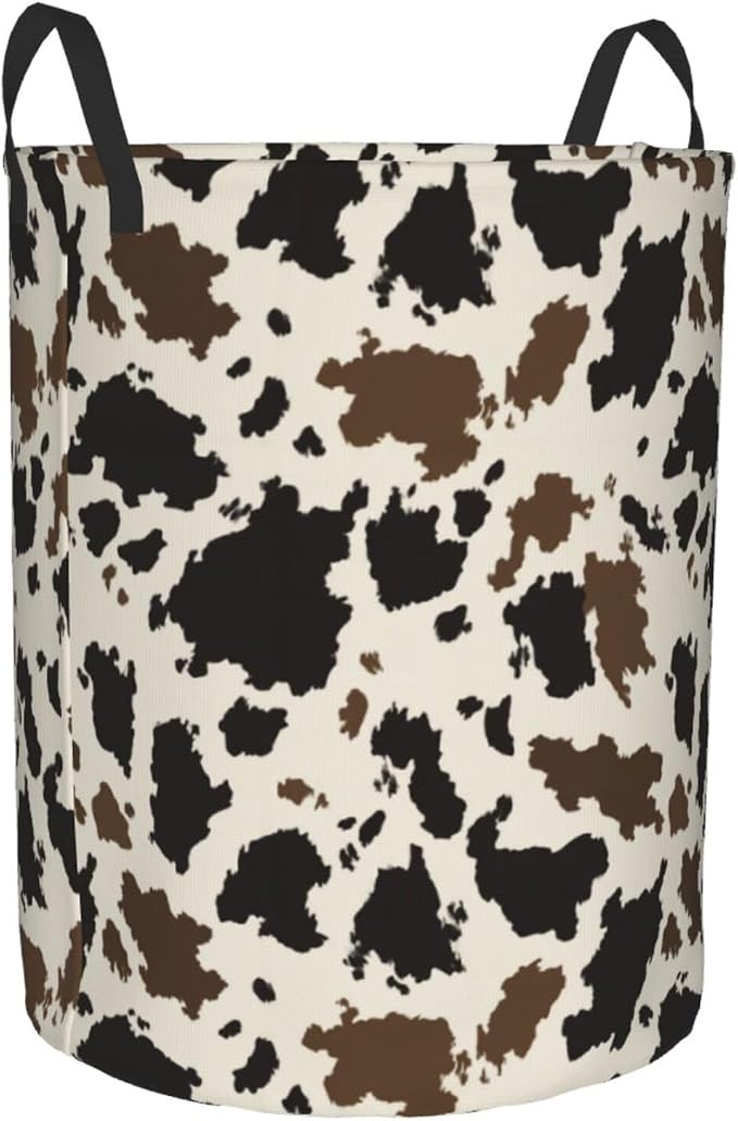 Cow Camo Laundry Basket Storage Bin Foldable Laundry Hamper Clothes Storage - Image 2