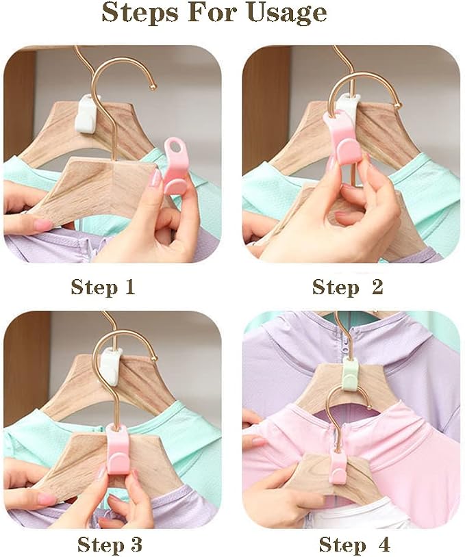 Clothes Hanger Connector Hooks, Thickened 20lbs Space Saving Closet Hanger - Image 7