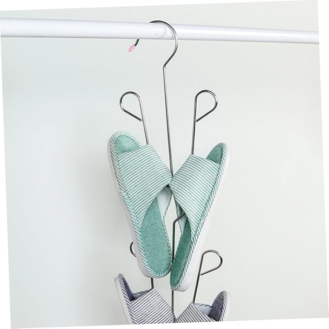 2pcs Stainless Steel Shoes Hanging Rack Space-Saving Shoe Organizer - Image 3