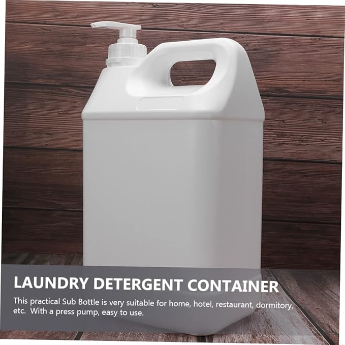 Mikinona 1 Gallon Pitcher Refillable Soap Dispenser 4l Laundry Pump Bottle - Image 8