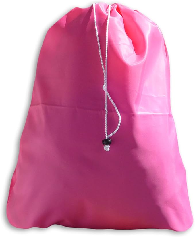 Extra Large Laundry Bag with Drawstring, Color: Pink, Size: 30x45 by Laundry+Bag+Store+Online