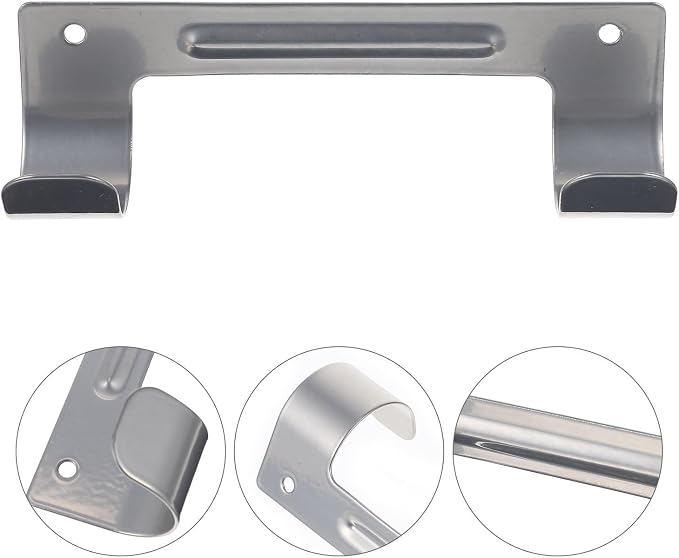 Ironing Board Hanger Wall Mount Double Metal Hooks Heavy Duty Storage Rack - Image 6
