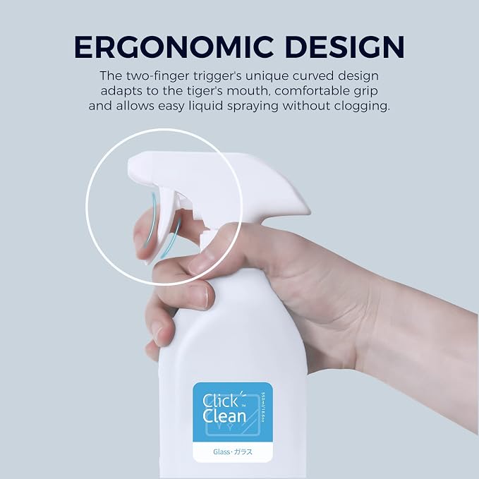 CLICK CLEAN Plastic Spray Bottles, 10 Free Labels Included, Plant Watering - Image 4