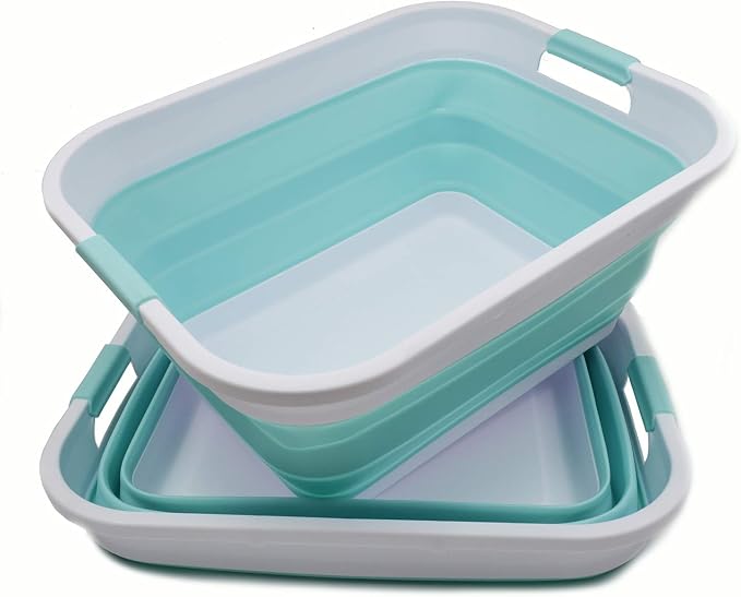 SAMMART 41LCollapsible Plastic Laundry Basket-Foldable Pop Up Storage by SAMMART