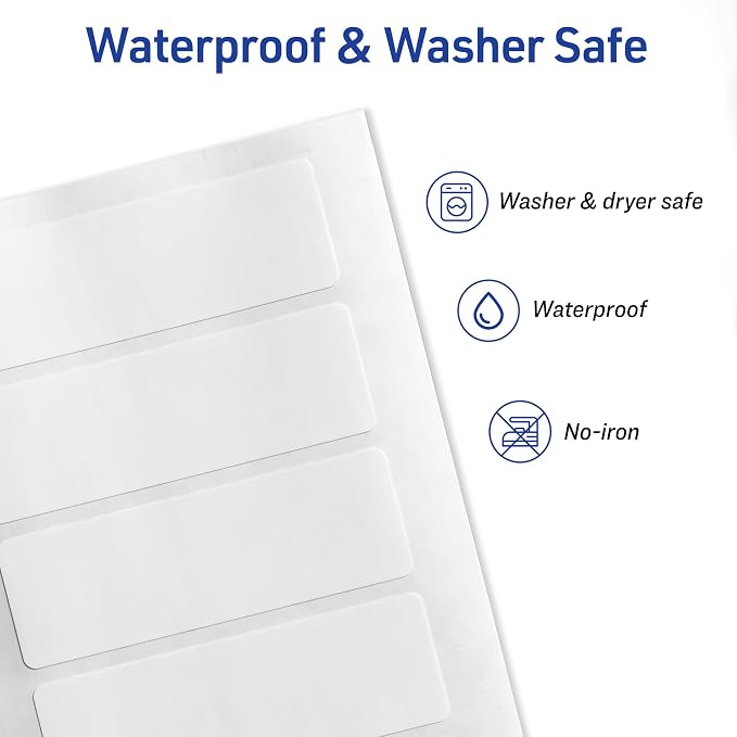 Avery No-Iron Fabric Labels, Washer and Dryer-Safe Waterproof Labels, - Image 4