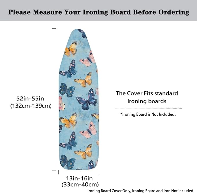 Ironing Board Cover with Butterfly Print Heavy Duty Table Top Ironing Board - Image 5