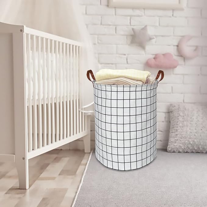 CLOCOR Collapsible Round Laundry Hamper/Large Storage Basket/Toys Bin/Boys and - Image 4