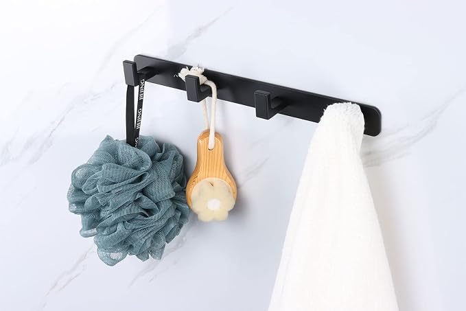 Coat Rack, Heavy Duty Stainless Steel 4 Tri Coat Hook Hanger, Wall Mounted Wall - Image 2