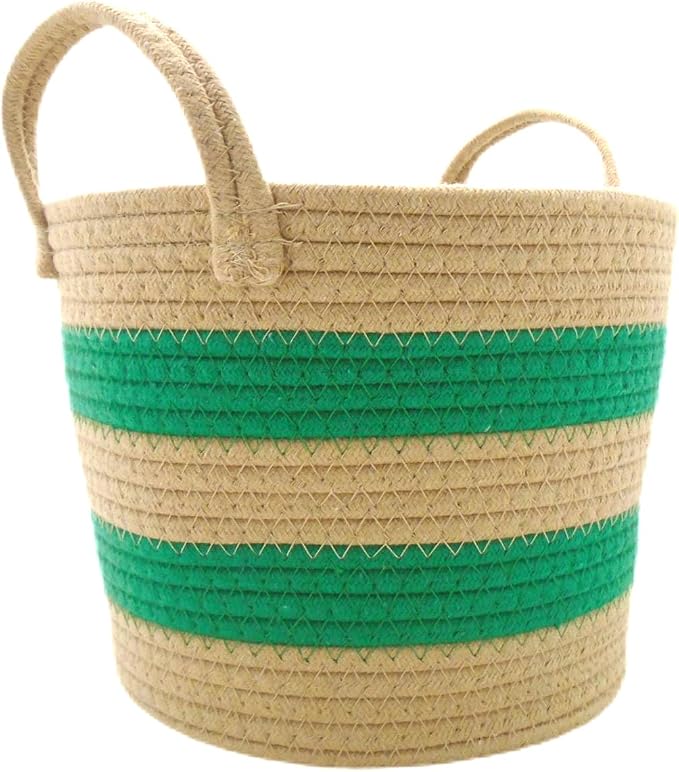 Youngfine Horizonweave Green Storage Basket - Image 2