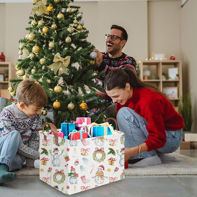 Rectangular Christmas Basket, Waterproof and foldable Tree Basket Baby Storage - Image 5