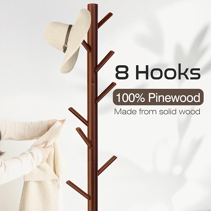 2 PCS Coat Rack, Freestanding Coat Rack - Image 4