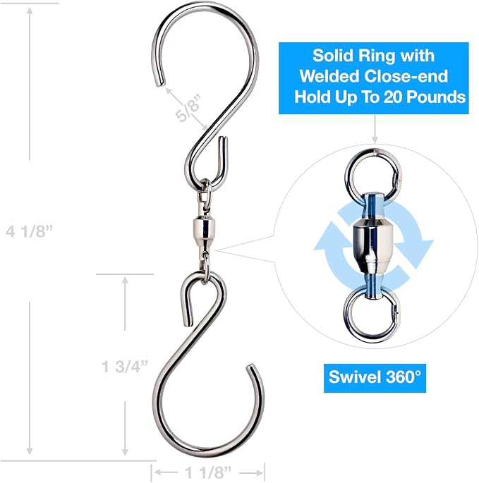HS's Creation 6 Pack Dual Swivel S Hooks - Image 5