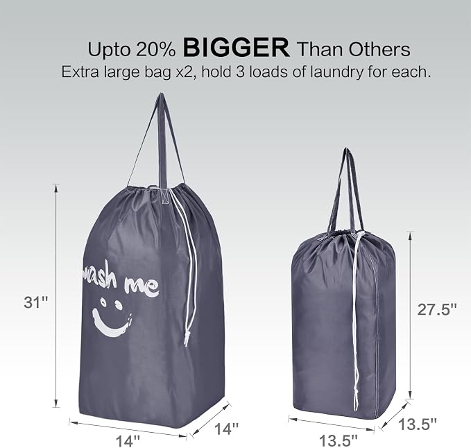 HOMEST 2 Pack Wash Me Travel Laundry Bag - Image 3