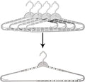 4 Pack Extra Large Hangers Enlarge Adjustable Shoulder 16.5"-26" Drying Hanger by Foshine