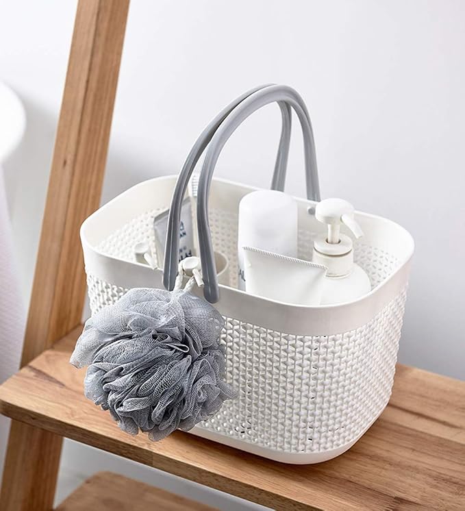 UUJOLY Portable Shower Caddy Basket Tote, Plastic Storage Basket - Image 6