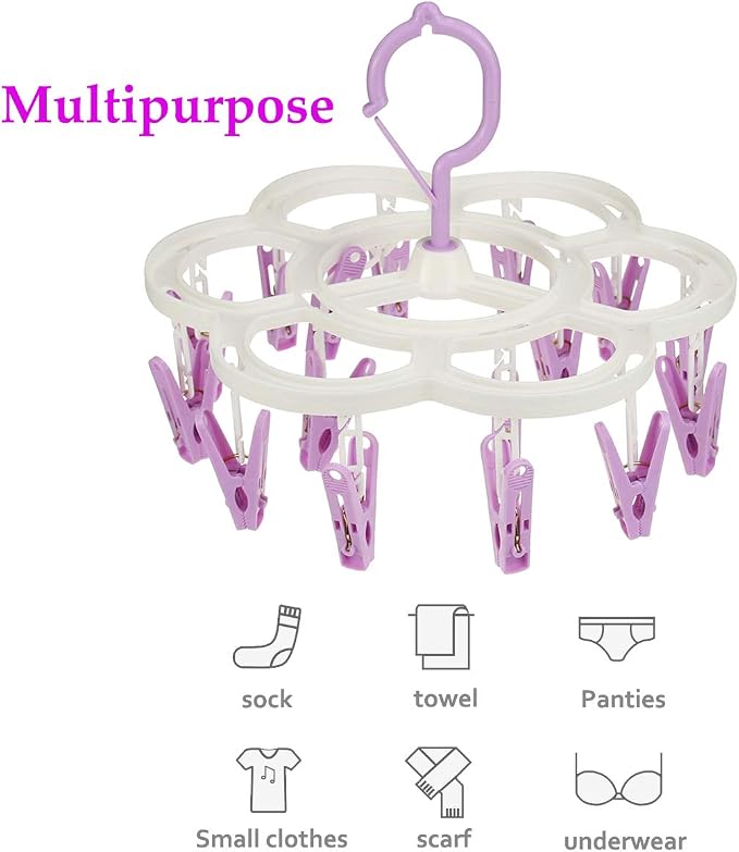 Clothespin Rack Laundry Drying Rack, Clothes Hangers - Image 3