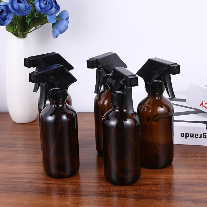 4pcs 250ml Brown Glass Spray Bottles - Image 7