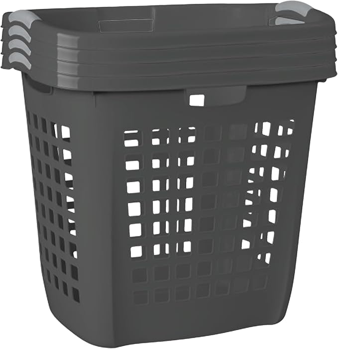 Sterilite 4-Pack 2.1 Bushel Ultra Easy Carry Hamper, Laundry Basket Organizer by Sterilite