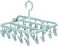 Foldable Clip Hangers with 26 Drying Clips, Underwear Hanger with Clips by Annaklin