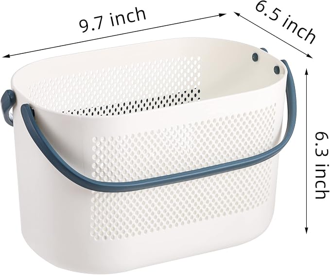 AVLA 4 Pack Portable Shower Caddy Basket, Plastic Storage Baskets - Image 2