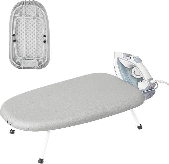 Mini Ironing Board Tabletop Ironing Board Compact Foldable Iron Board Thick by Unknown