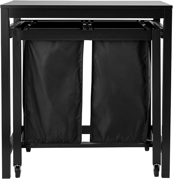 Honey-Can-Do Double Sorter Folding Table SRT-03571 Black 19 by 32-Inch - Image 8