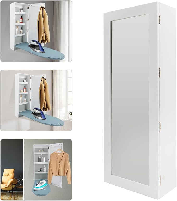 Wall-Mounted Ironing Board Storage Cabinet - Image 4