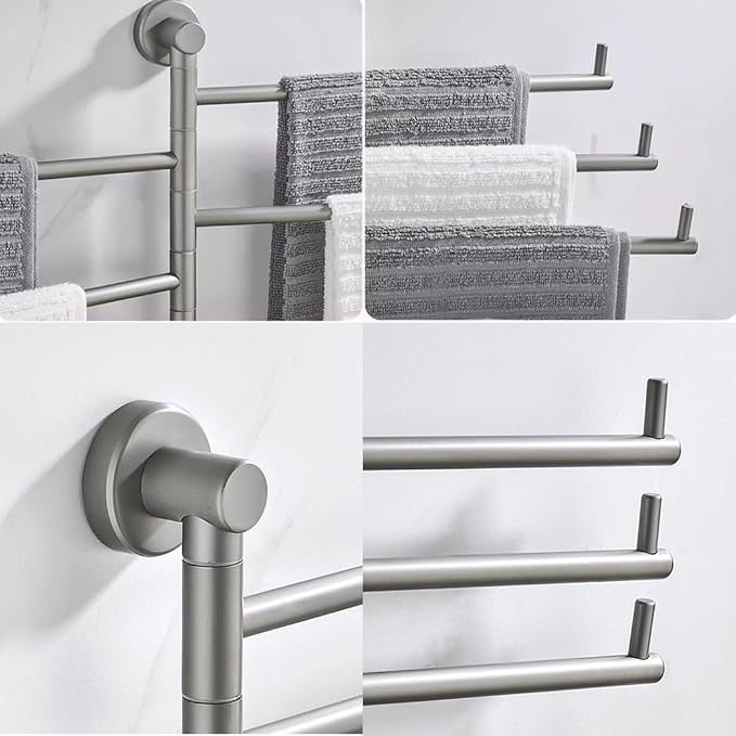 Modern Swivel Towel Rack Bar Rails - Image 6