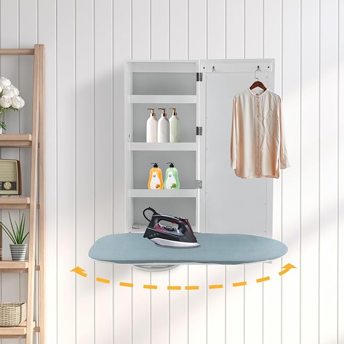 Wall Mount Ironing Board Cabinet, Ironing Board Holder Wall Mount, Wall Ironing - Image 2