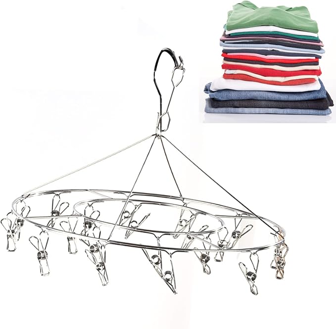 Clothes Drying Racks Clip Hangers, Clothes Drying Hanger Stainless Steel Multi - Image 6