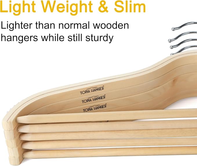 TOPIA HANGER Sleek Wooden Hangers - Image 6