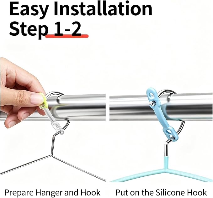 30 Pack Clothes Hanger Windproof Lock Straps – Silicone Fixing Clips Grip - Image 4