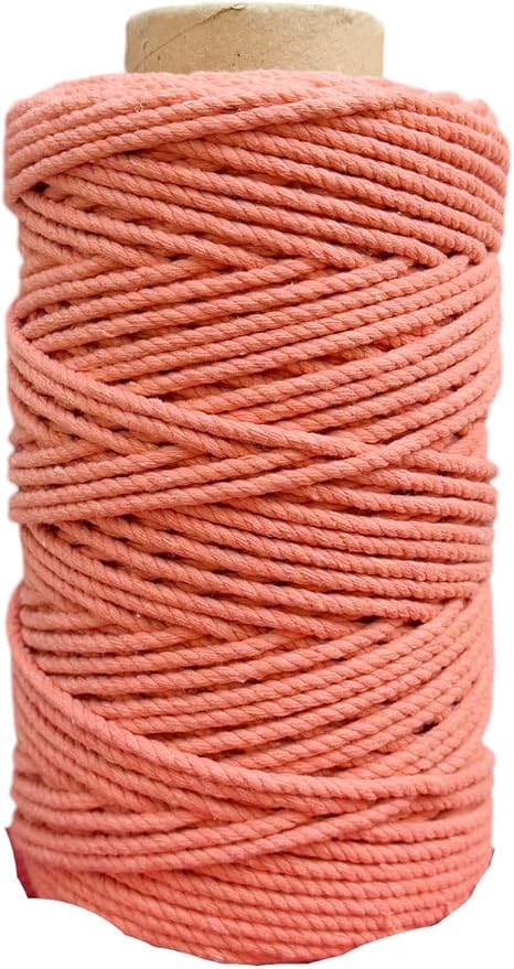 Maker's Craft Natural Macrame Cord 4mm X 109 Yards Twisted Dyed Colors by MakersCraft