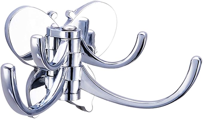 Set of 2 Solid Metal Swivel Hook Heavy Duty Folding Swing Arm Triple Coat Hook by Unknown