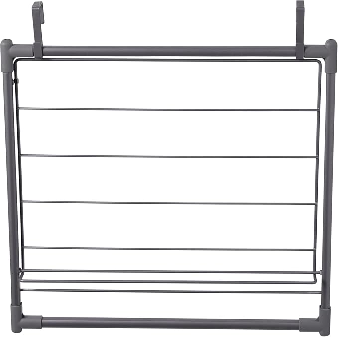 Household Essentials Metal Expandable Over the Door Drying Rack - Image 6
