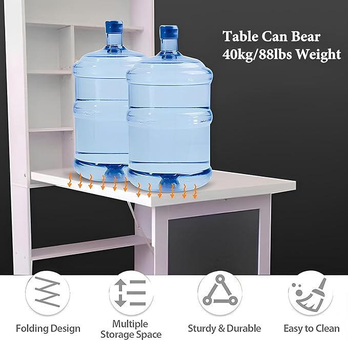 Space Saving Wall Mounted Folding Table, Wall Mounted Desk, Folding Wall Desk - Image 5