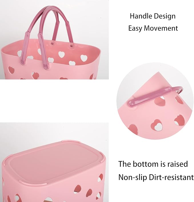 Anyoifax Portable Shower Caddy Tote Plastic Storage Basket - Image 3