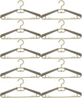 Zerodeko Adjustable Clothes Rack 10-Pack Heavy Duty Extra Wide Plastic Pants by Zerodeko
