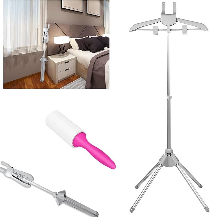 Steamer Stand Telescopic Garment Steamer Rack Height Adjustable Clothes Steamer - Image 6