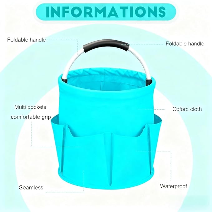 Cleaning Caddy for Cleaning Supplies, 17L Cleaning Supply Caddy - Image 4